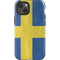 Sweden Flag Distressed iPhone 14 Impact Case